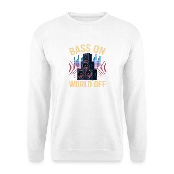 Techno Rave - Unisex Pullover - Weiß - Vorne - Alina (178cm) & Michal (187cm)
