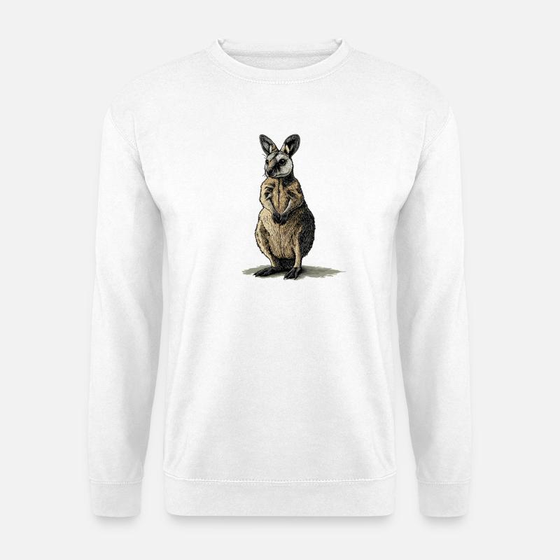 Wallabys Wallaby - Unisex Pullover - Weiß