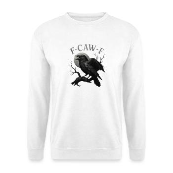 Mondschein-Rabe F-Caw-F - Unisex Pullover - Weiß - Vorne