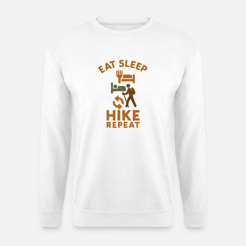 Wandern Wanderer - Unisex Pullover - Weiß