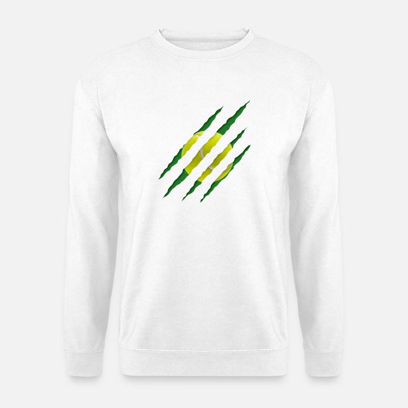 Tennisball Kratzmuster - Unisex Pullover - Weiß