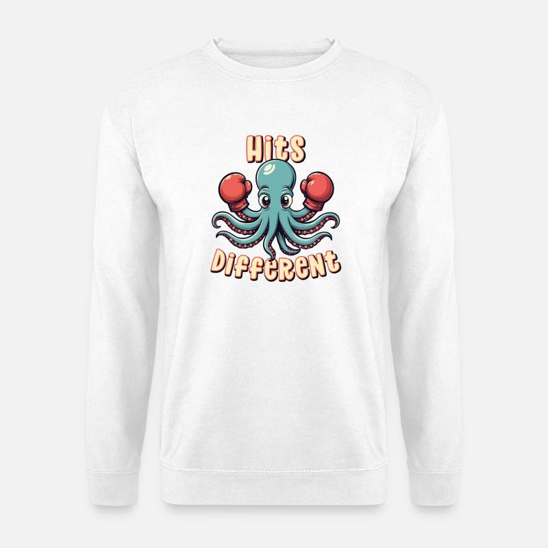 Hits Different - Unisex Sweatshirt - white