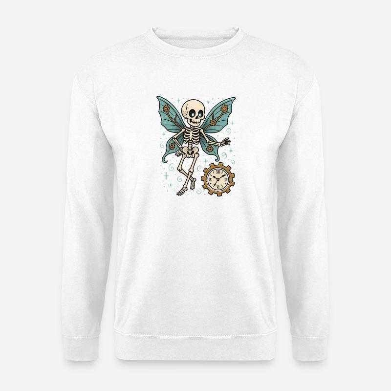 Skeleton Butterfly Movement - Unisex Sweatshirt - white