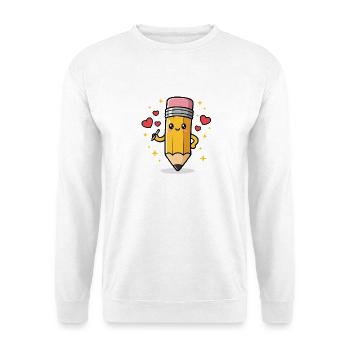 Funny School Cartoon Teacher Student - Unisex Sweatshirt - white - Front