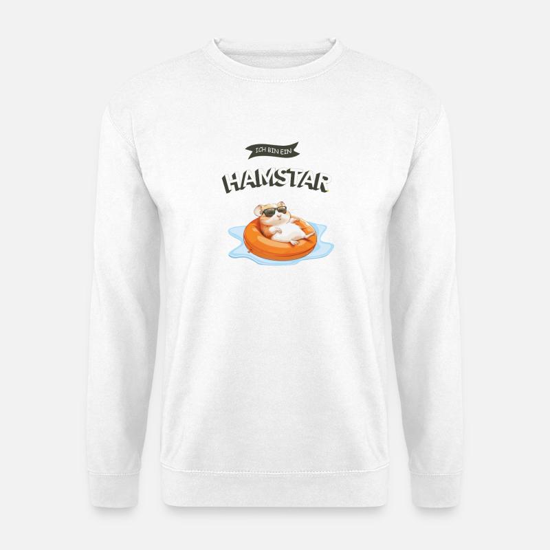 Hamster Hamstar - Unisex Pullover - Weiß