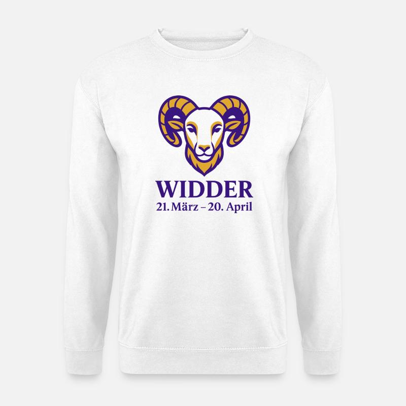 Sternzeichen Widder - Unisex Pullover - Weiß