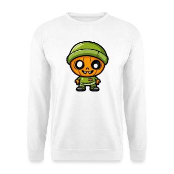 Zombie Halloween Niedlich Comic - Unisex Pullover - Weiß - Vorne