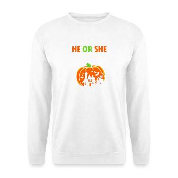 Gender Reveal Halloween Mom-to-be - Unisex Sweatshirt - white - Front