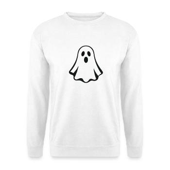 Geist - Halloween - Spukhaus - Unisex Pullover - Weiß - Vorne
