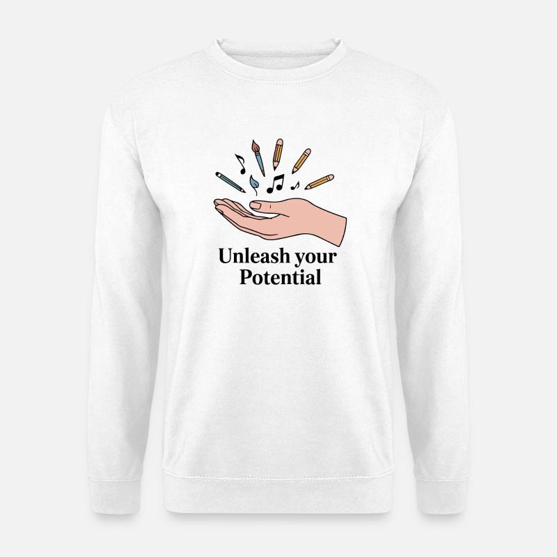 Unleash Your Creative Potential - Unisex Sweatshirt - white