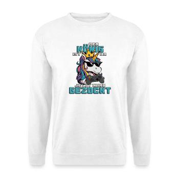 Le roi est là, maintenant il est temps de jouer - Sweat-shirt Unisexe - blanc - Devant