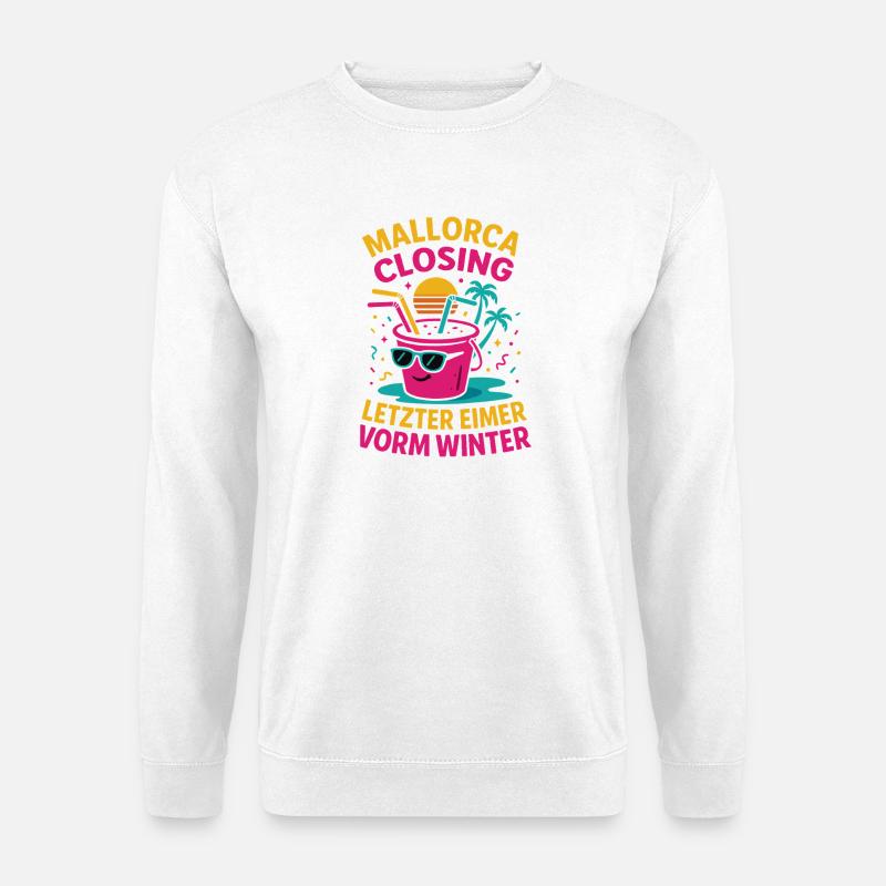 Mallorca Closing Letzter Eimer - Unisex Pullover - Weiß
