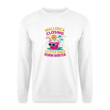 Mallorca Closing 2025 Letzter Eimer - Unisex Pullover - Weiß - Vorne