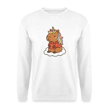 Capybara Unicorn 🌈 - Unisex Sweatshirt - white - Front