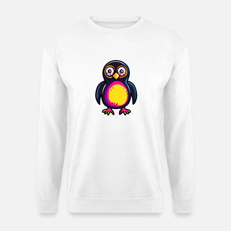 Pinguin Halloween Zombie - Unisex Pullover - Weiß