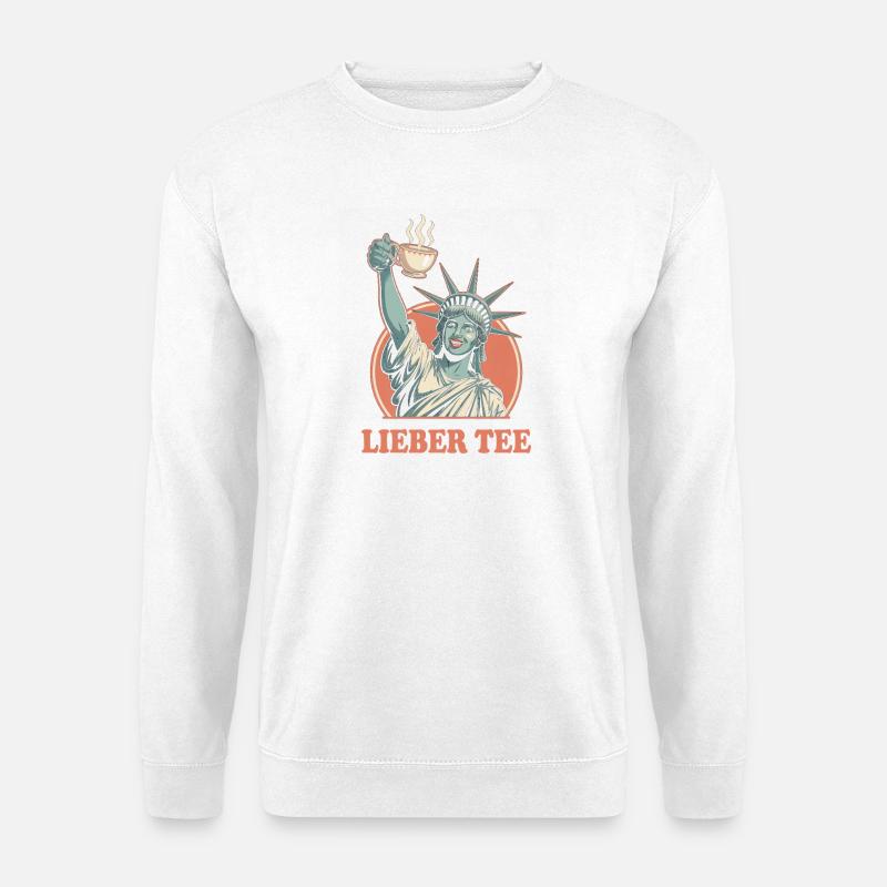 Lieber Tee Statue - Unisex Pullover - Weiß