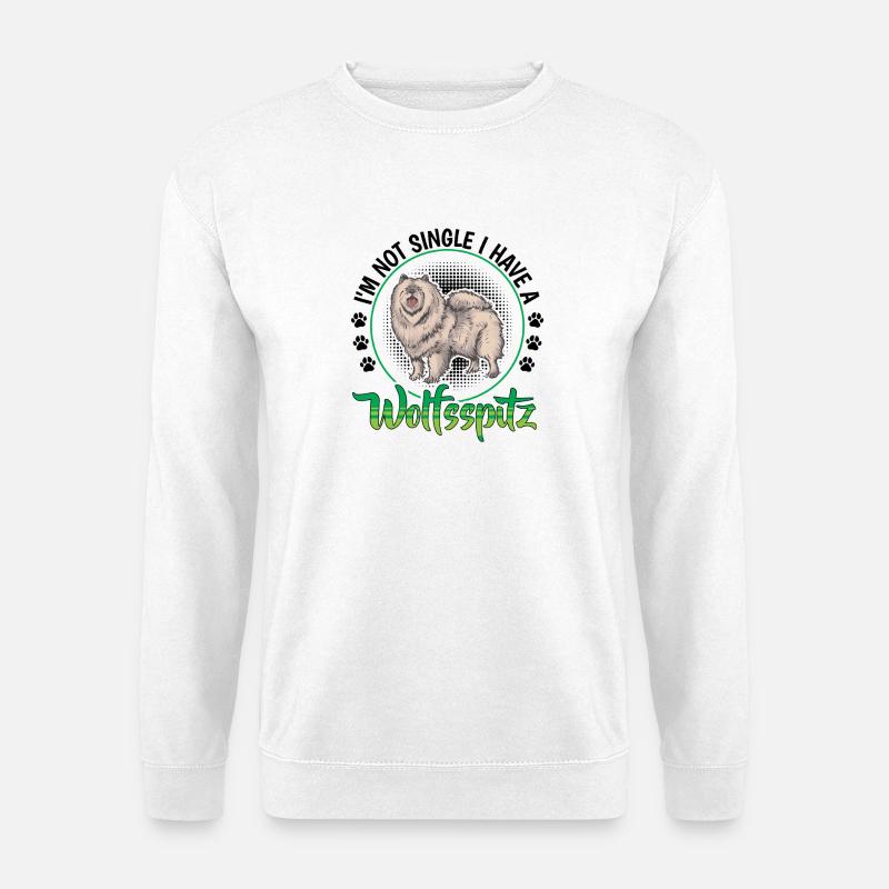 Wolfspitz not single German Wolfspitz - Unisex Sweatshirt - white