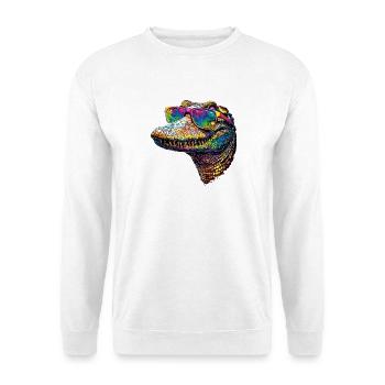 Caïman Crocodile Alligator Reptiles Crocodile Caïmans - Sweat-shirt Unisexe - blanc - Devant