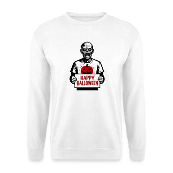 Bonne fête d’Halloween - Sweat-shirt Unisexe - blanc - Devant