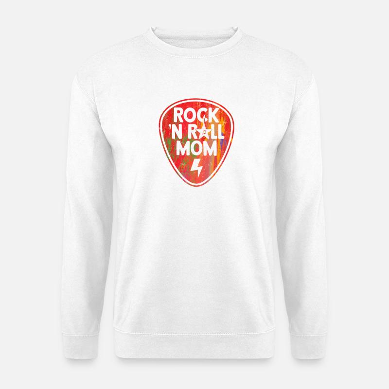 Rock 'n Roll Mom Music Guitar Rock Band - Unisex Pullover - Weiß