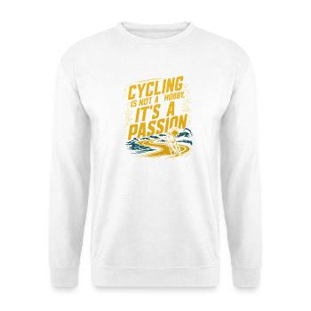 Radfahren Termin Radfahren Radfahren Radfahrer - Unisex Pullover - Weiß - Vorne - Alina (178cm) & Michal (187cm)