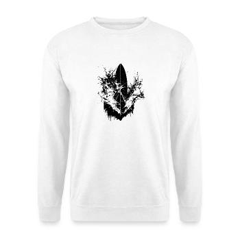 Surfen Energisch Surfer Design Surfen - Unisex Pullover - Weiß - Vorne