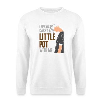 Anime Manga Otaku Rauchen Kiffen Lustig Weed 420 - Unisex Pullover - Weiß - Vorne