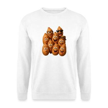 Lachende Kartoffeltruppe - Unisex Pullover - Weiß - Vorne