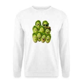 Laughing Lettuce Troop - Unisex Sweatshirt - white - Front