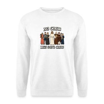 Équipage du Dieu catholique - Jésus-Christ - Sweat-shirt Unisexe - blanc - Devant