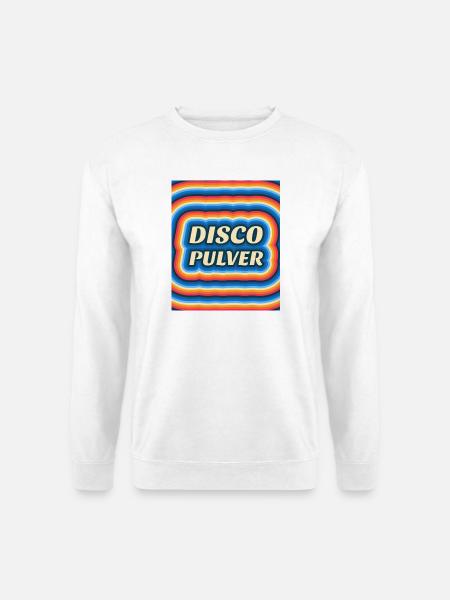 Disco Pulver Retro Logo - Unisex Pullover - Weiß