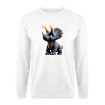 Triceratops Dinosaure Dinos Triceratops Dino - Sweat-shirt Unisexe - blanc - Devant