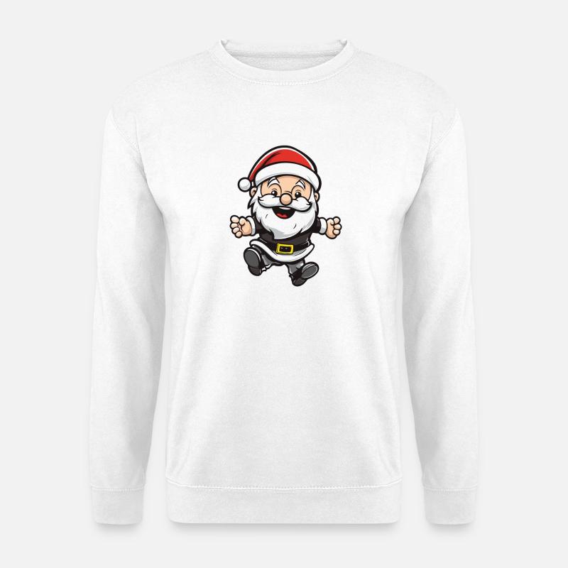Weihnachtsmann Illustration Weihnachten - Unisex Pullover - Weiß
