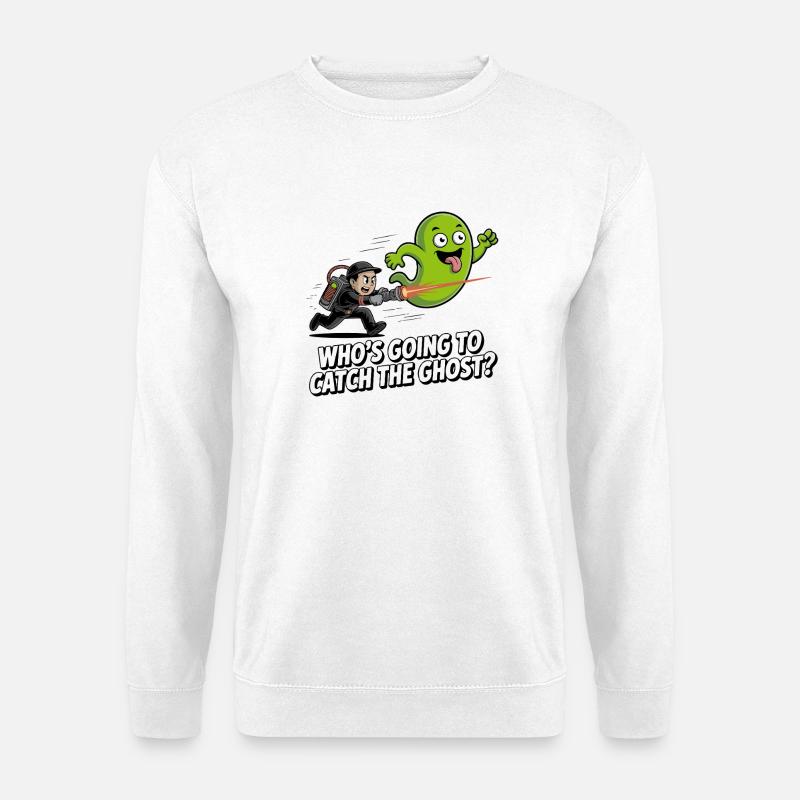Ghost Chaser: Kosmische Jagd - Unisex Pullover - Weiß