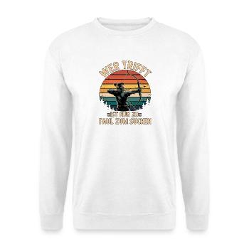 Archery design for archers and courses - Unisex Sweatshirt - white - Front