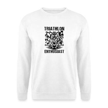 Triathlon Swimming Cycling Running Vintage Sports - Unisex Sweatshirt - white - Front
