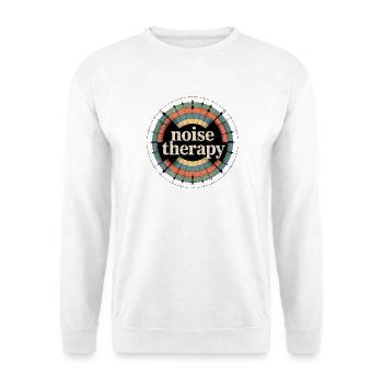 Rétro Grunge – Thérapie par le bruit - Sweat-shirt Unisexe - blanc - Devant