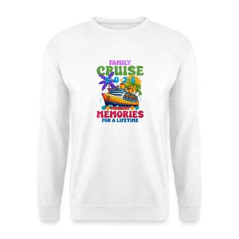 Familien Kreuzfahrt 2026 Erinnerungen - Unisex Pullover - Weiß - Vorne