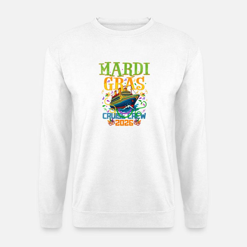 Mardi Gras Kreuzfahrt Crew 2026 - Unisex Pullover - Weiß