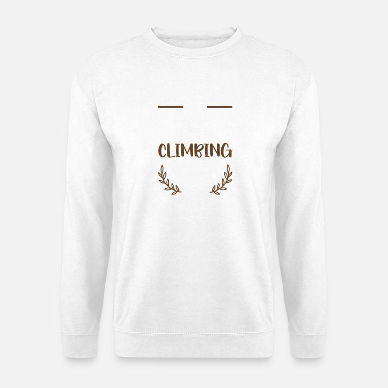 Ich liebe dasKlettern - Unisex Pullover - Weiß