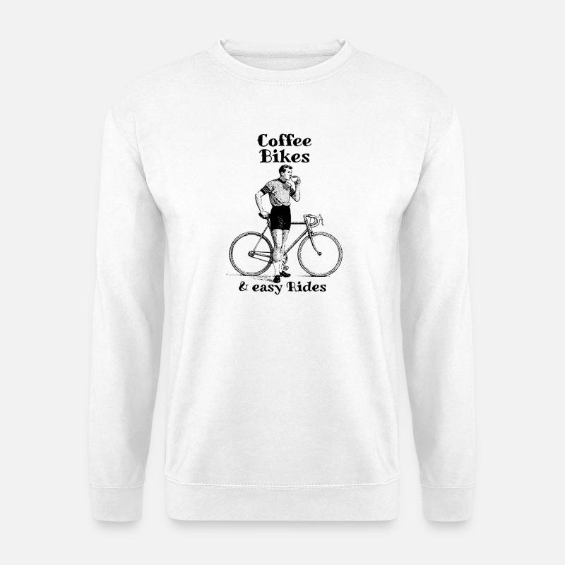 Coffee Bikes and easy Rides - Unisex Pullover - Weiß