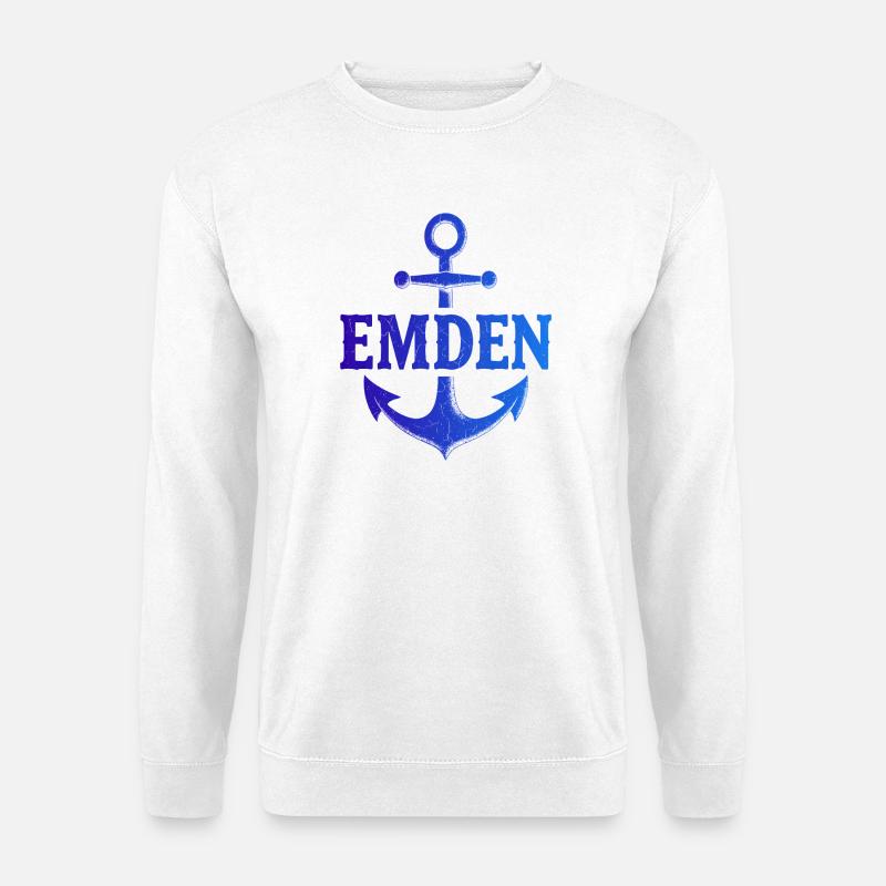 Anker Emden Nordsee - Unisex Pullover - Weiß