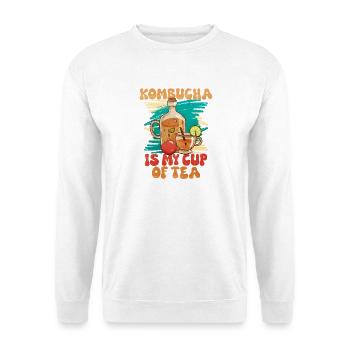 Kombucha ist mein Cup of Tea - Unisex Pullover - Weiß - Vorne