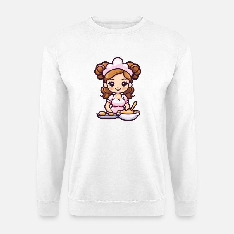 Backfee Fee Backen Kochen - Unisex Pullover - Weiß