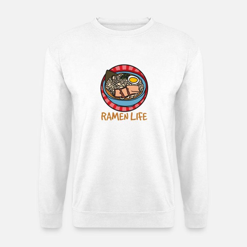 Ramen Life – Einfaches Ramen Design - Unisex Pullover - Weiß