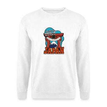 I'm Tired of Waking Up and Not Being in Japan - Unisex Sweatshirt - white - Front