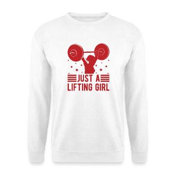 Motivation Fitness Bodybuilder Juste Une Fille De Levage - Sweat-shirt Unisexe - blanc - Devant