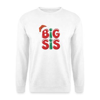 Big Sister Christmas Motif Snow - Unisex Sweatshirt - white - Front