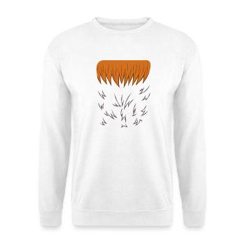 Funny Hen Chicken Animal Belly Costume Lazy DIY - Unisex Sweatshirt - white - Front