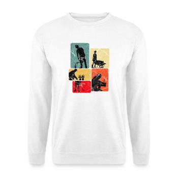 Hobbygärtner Schrebergarten Gartenarbeit Geschenk - Unisex Pullover - Weiß - Vorne